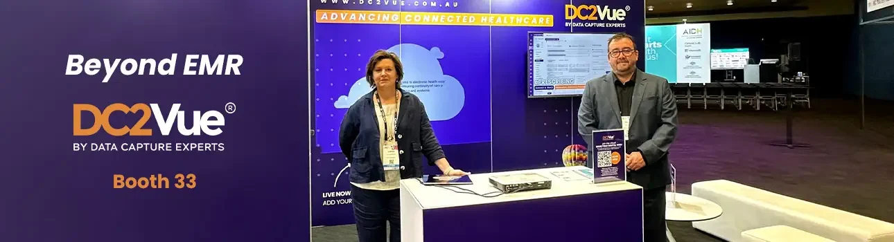 Danny Lindrea & Leanne Anderson (DC2Vue) at HIC Health Innovation Conference by AIDH